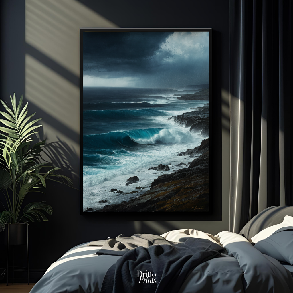 (FD17) Where the Rain Begins - Framed matte paper poster