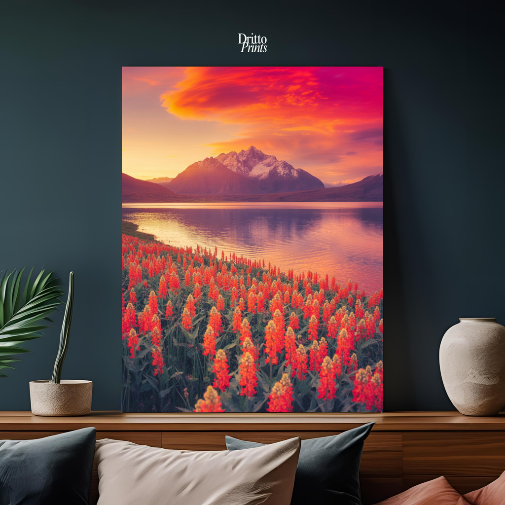 (CF3) Golden Hour Symphony - Framed canvas