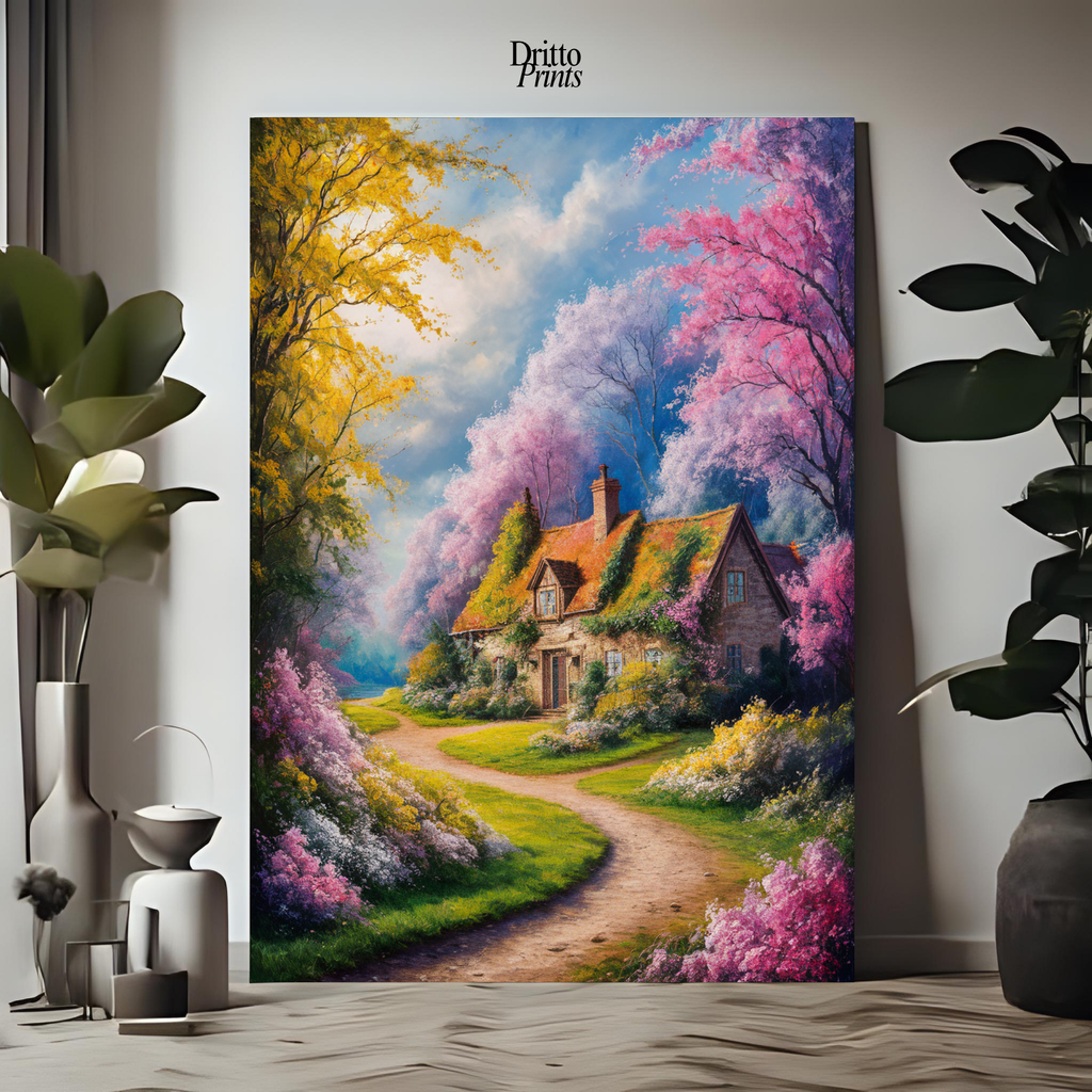 (CD2) Cottage in Bloom - Canvas