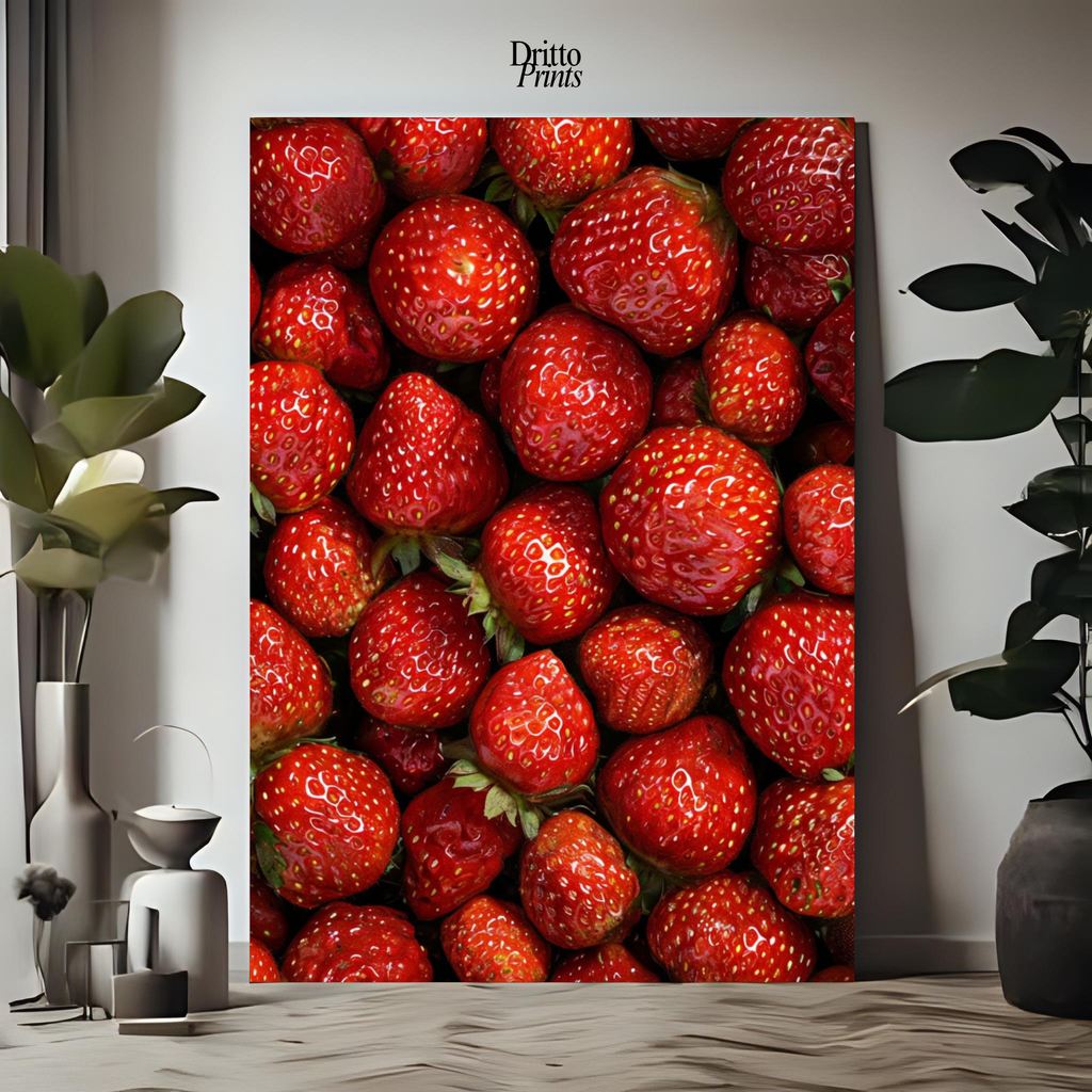 (PD5) The Strawberry Wall Taste of Summer - Poster