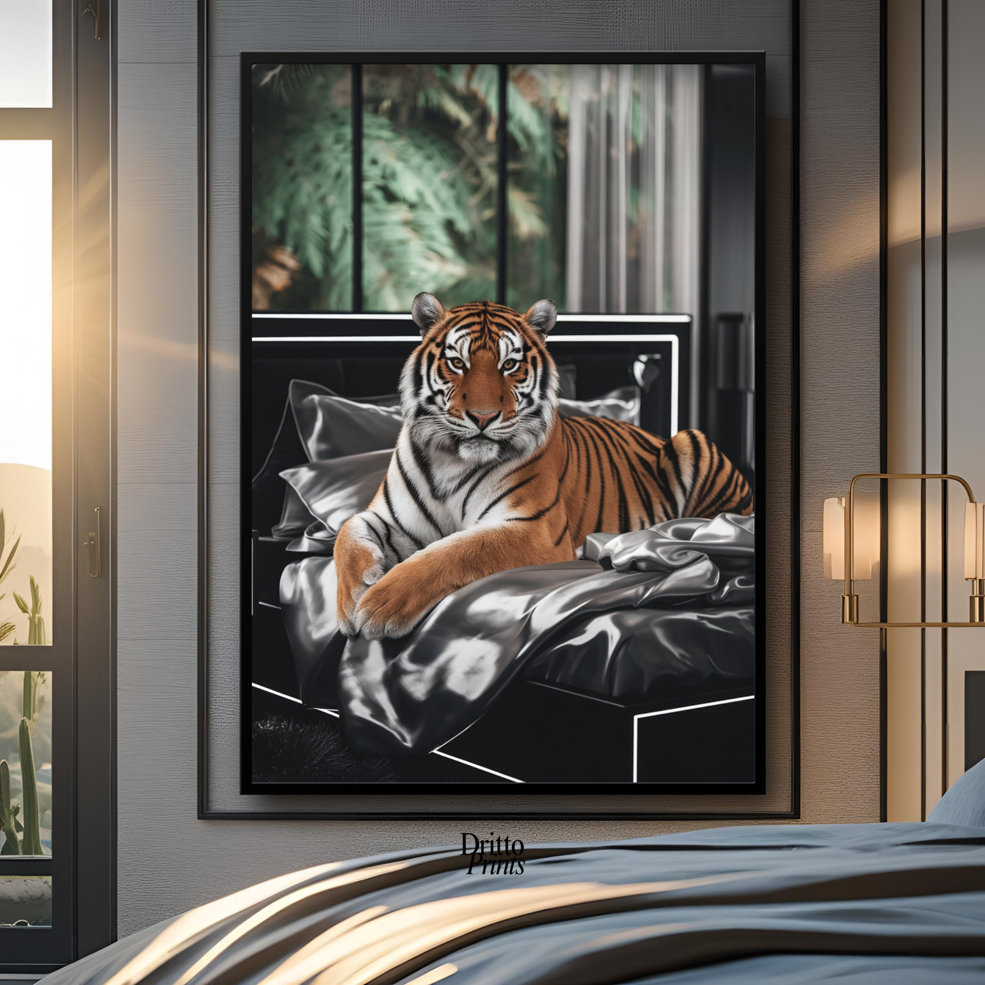 (FD3) A Majestic Tiger Luxe - Framed matte paper poster