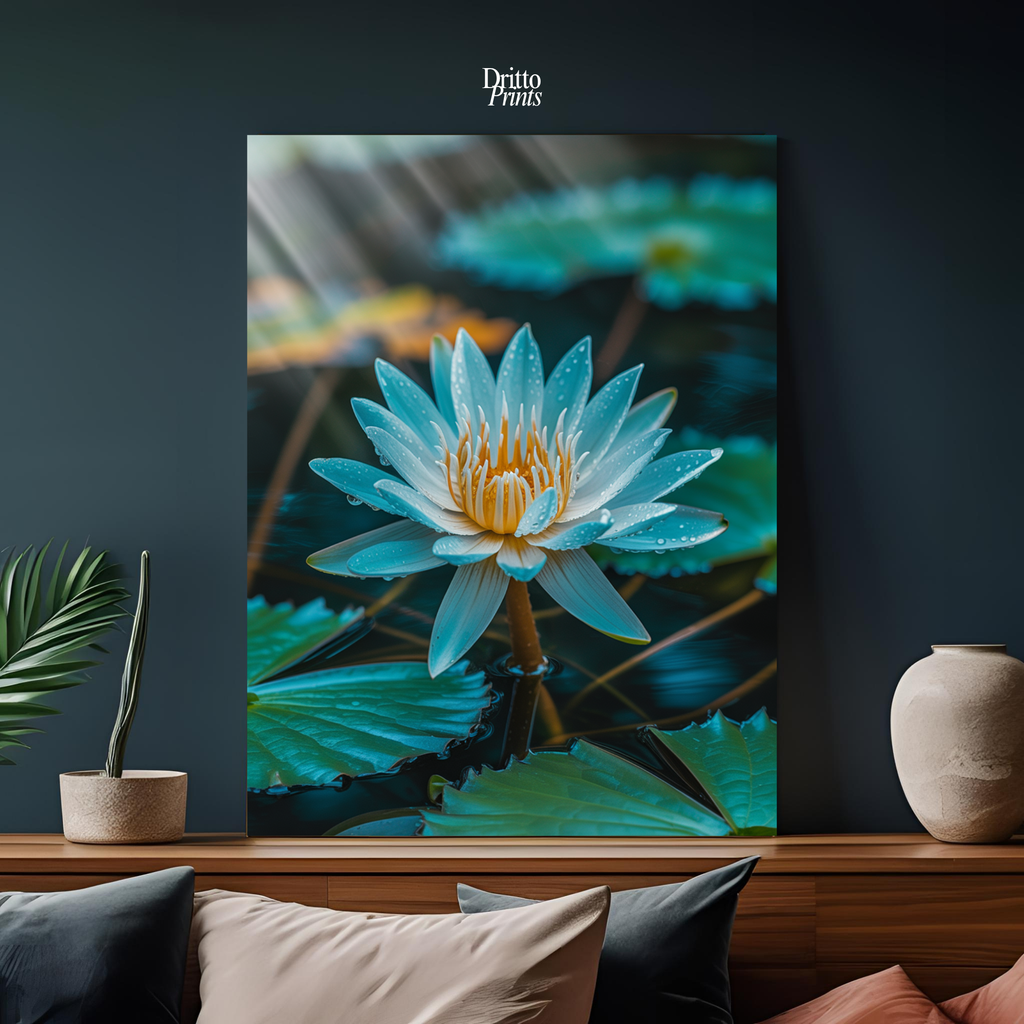 (CD5) Tranquil Water Lily - Canvas