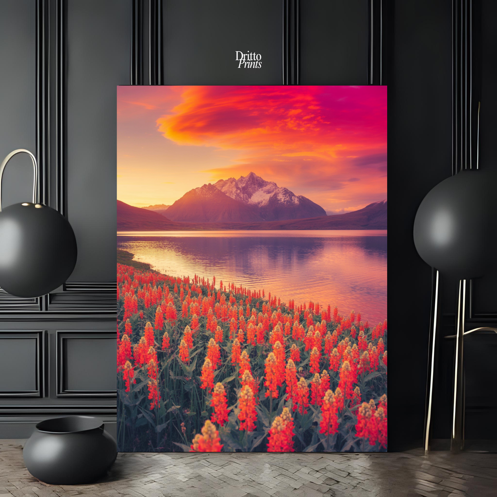 (CF3) Golden Hour Symphony - Framed canvas
