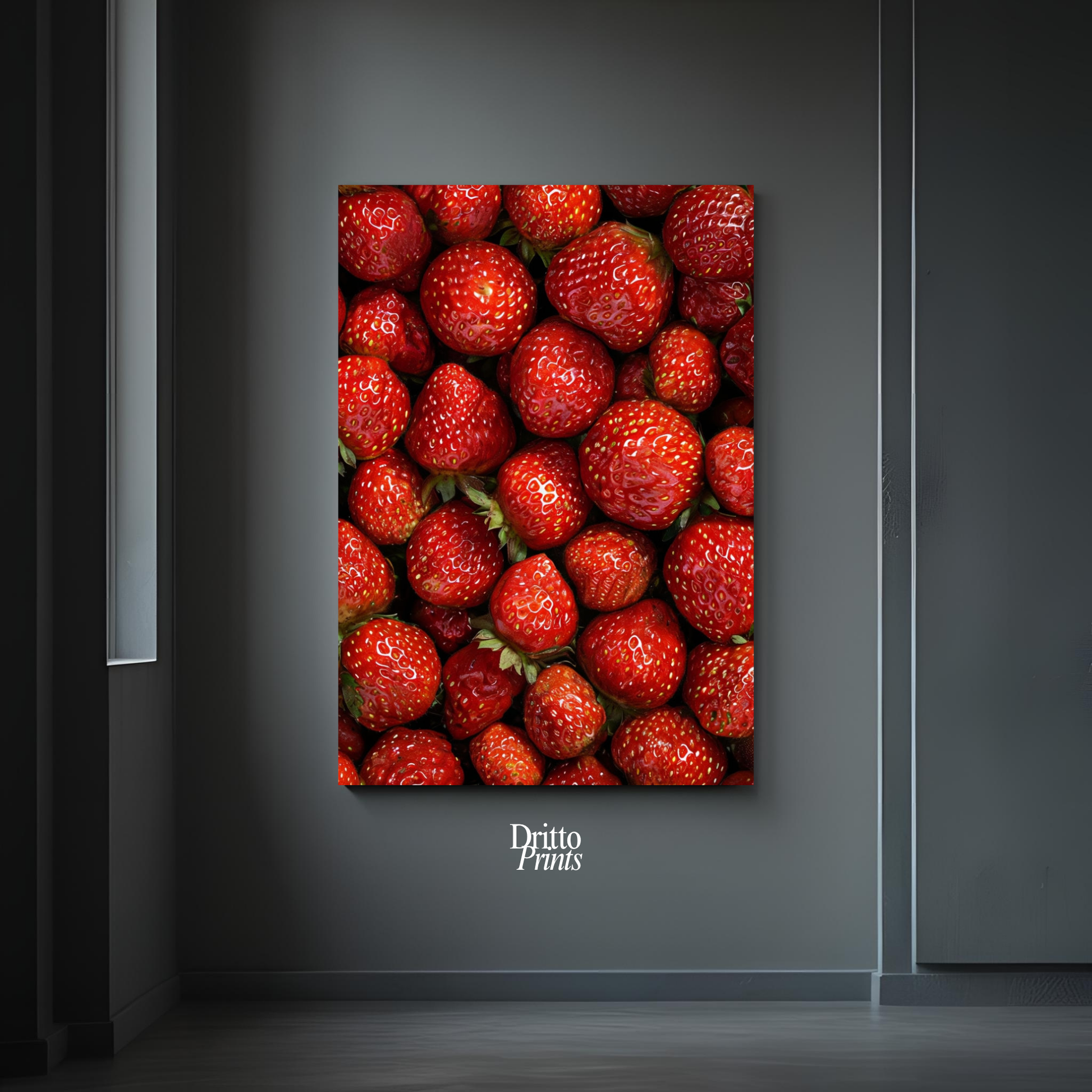 (PD5) The Strawberry Wall Taste of Summer - Poster