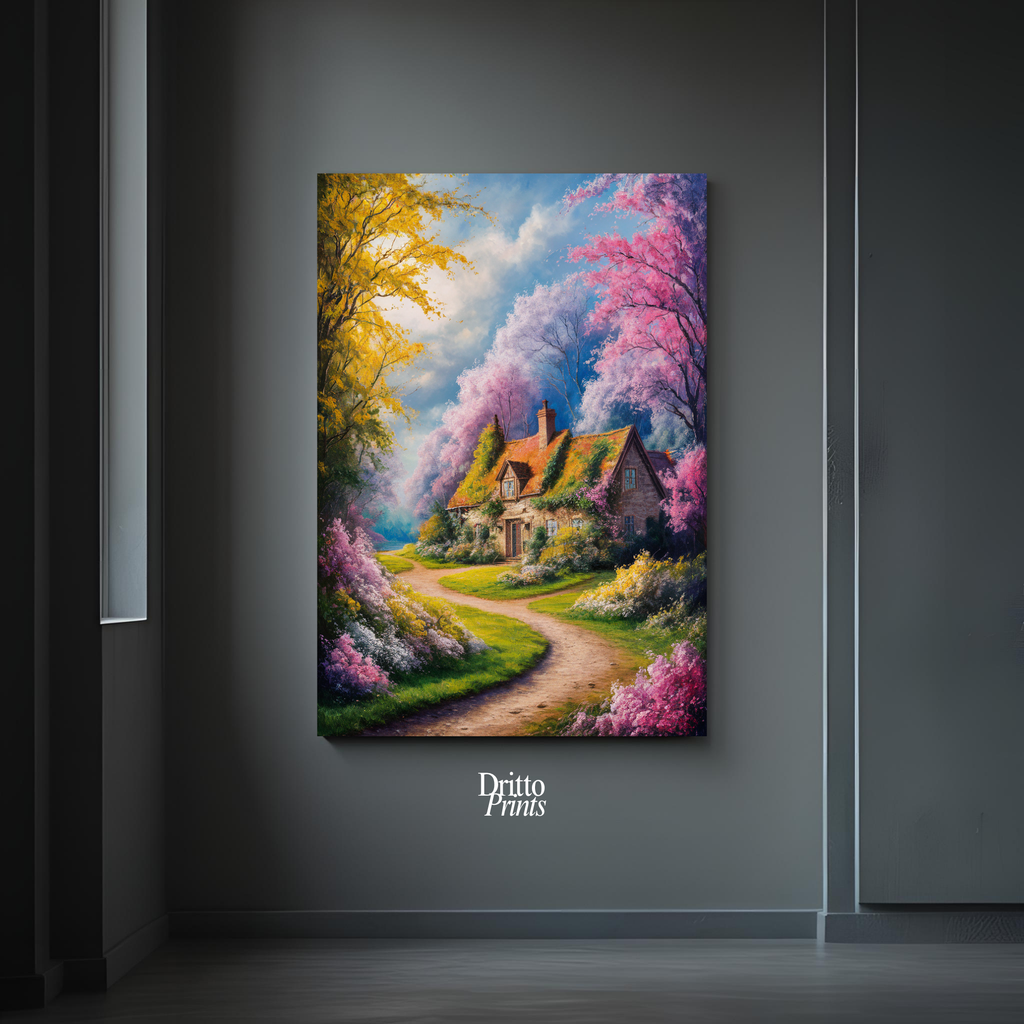 (CD2) Cottage in Bloom - Canvas