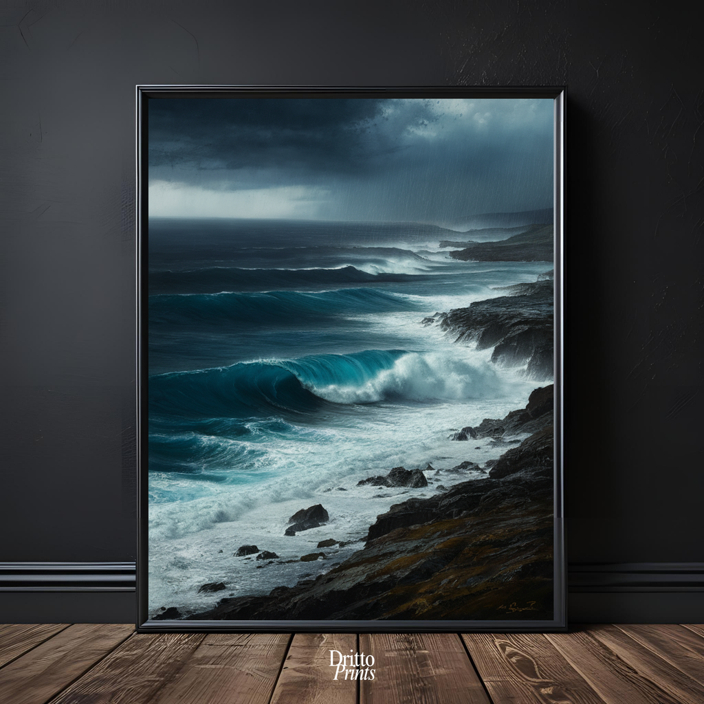 (FD17) Where the Rain Begins - Framed matte paper poster