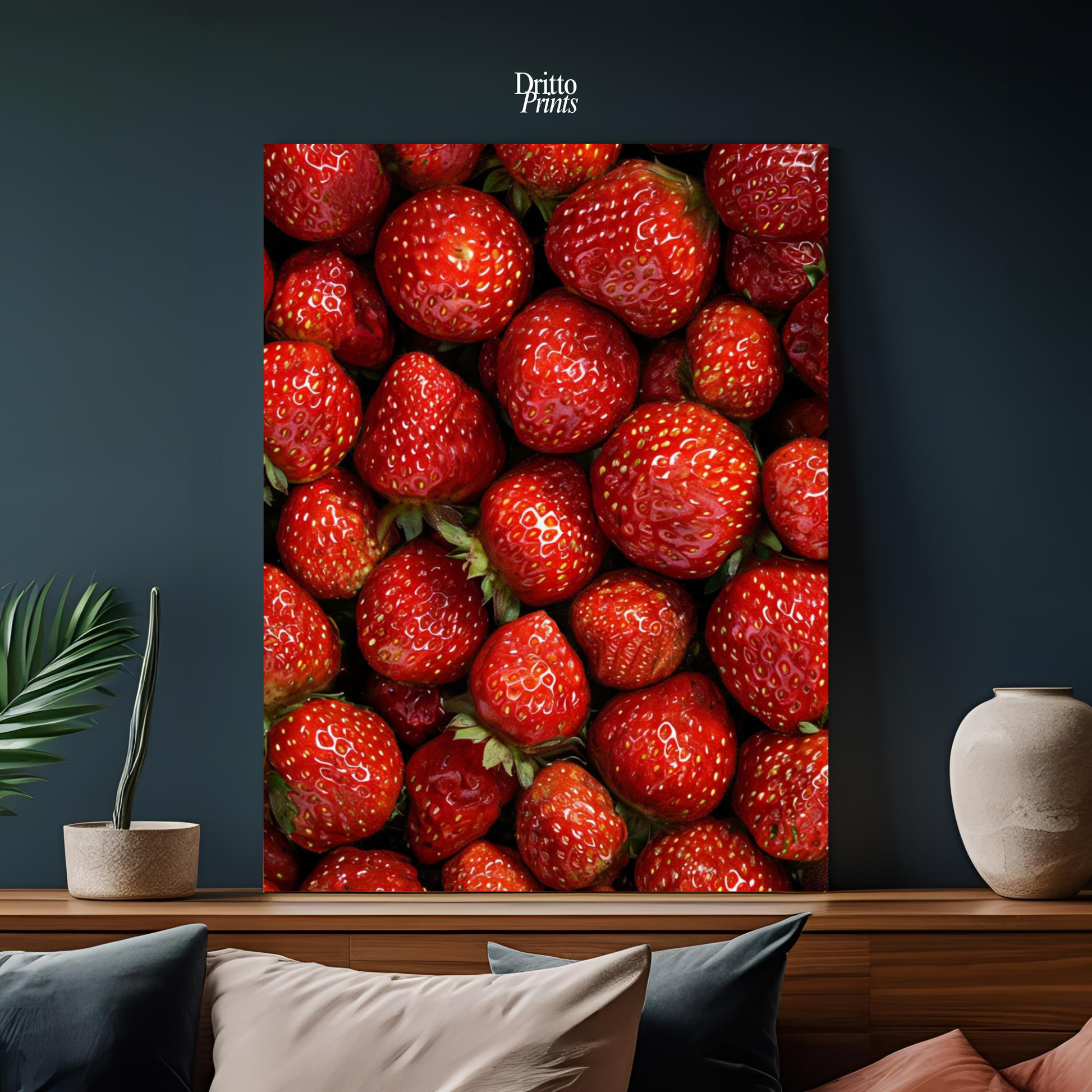 (PD5) The Strawberry Wall Taste of Summer - Poster