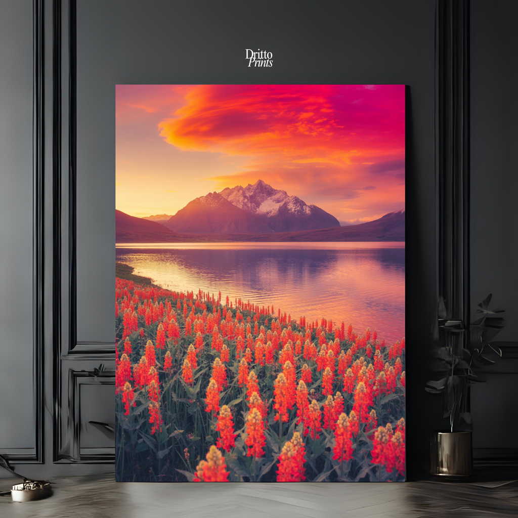 (CF3) Golden Hour Symphony - Framed canvas