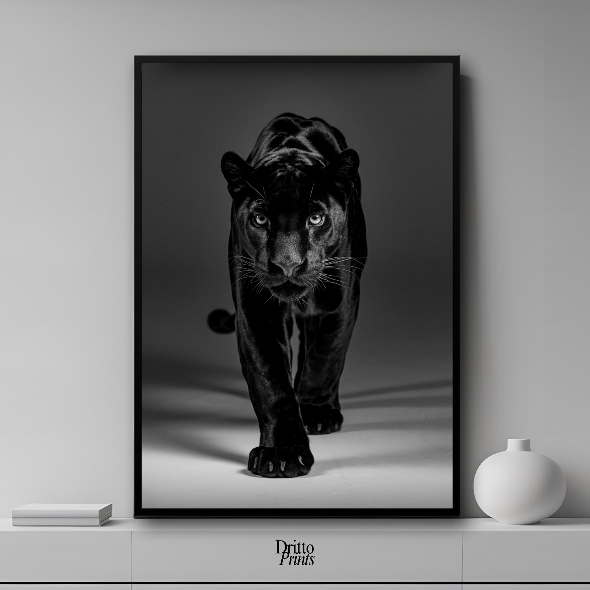 (FD7) Eyes of the Hunt - Framed matte paper poster
