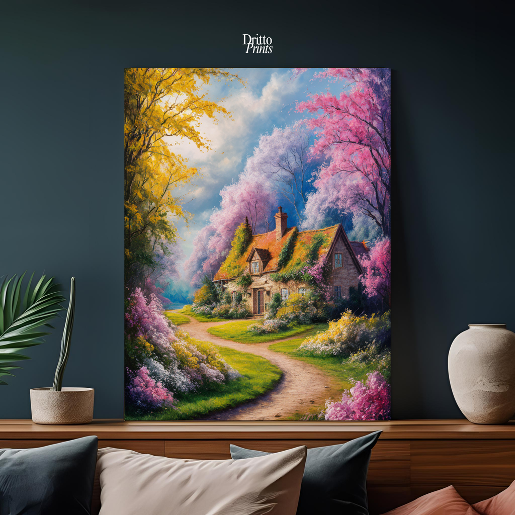 (CD2) Cottage in Bloom - Canvas