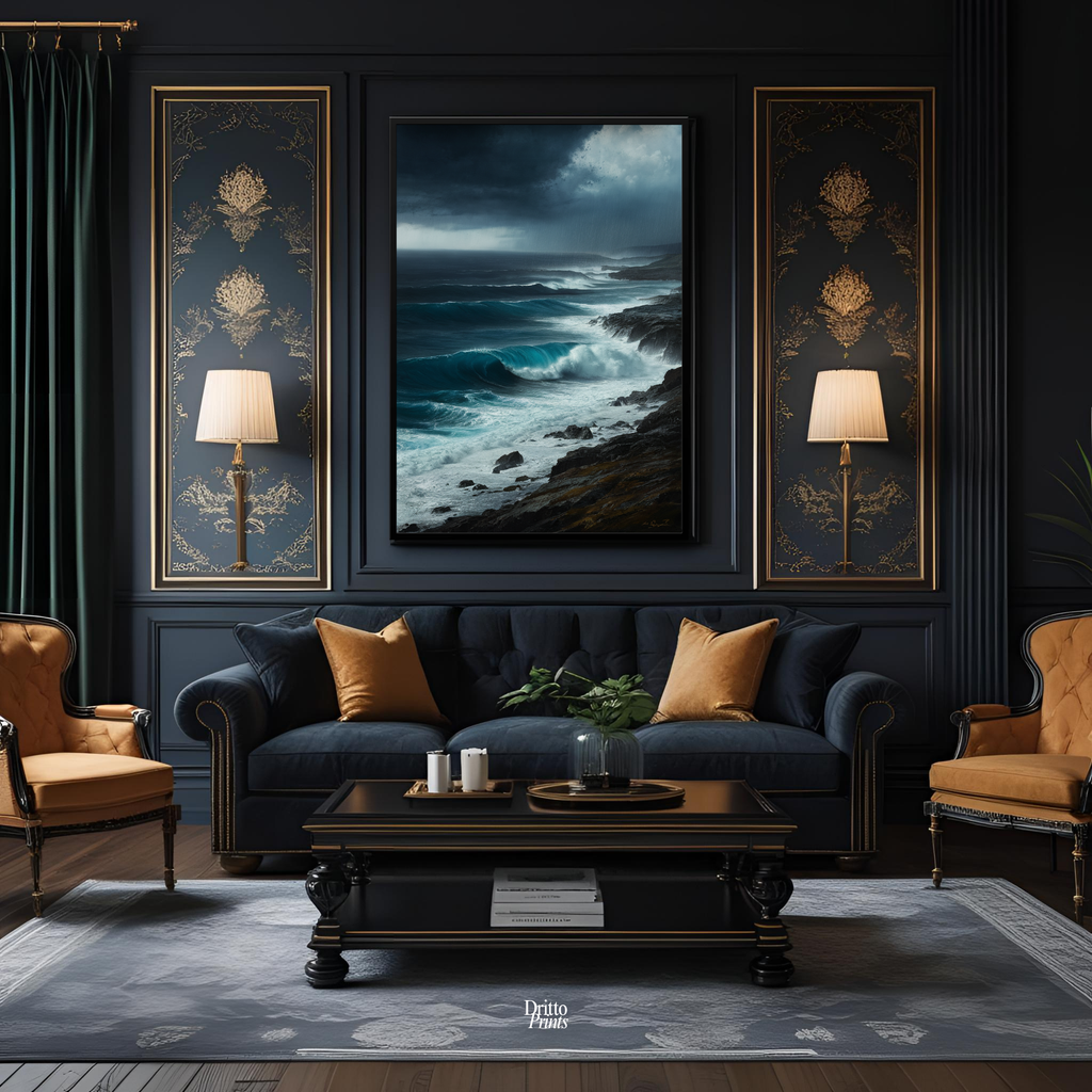 (FD17) Where the Rain Begins - Framed matte paper poster