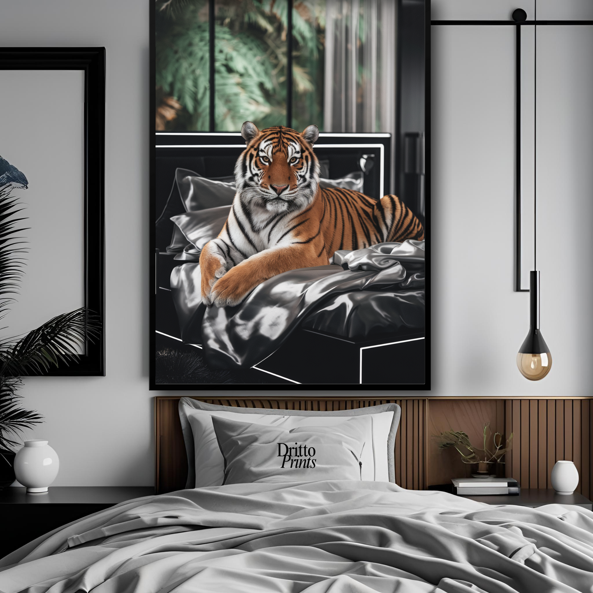 (FD3) A Majestic Tiger Luxe - Framed matte paper poster
