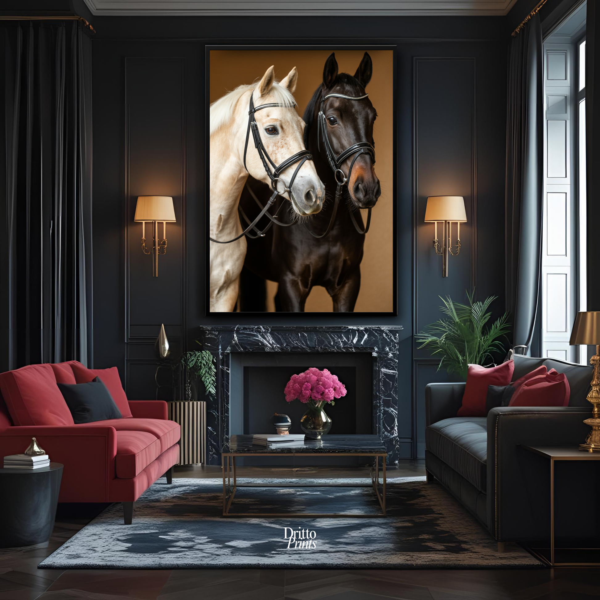 (FD22) Harmony in Contrast - Framed matte paper poster