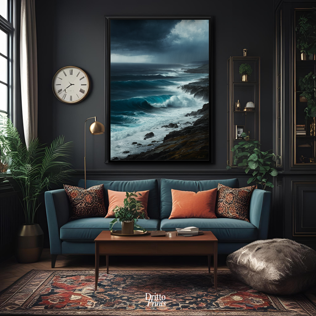 (FD17) Where the Rain Begins - Framed matte paper poster