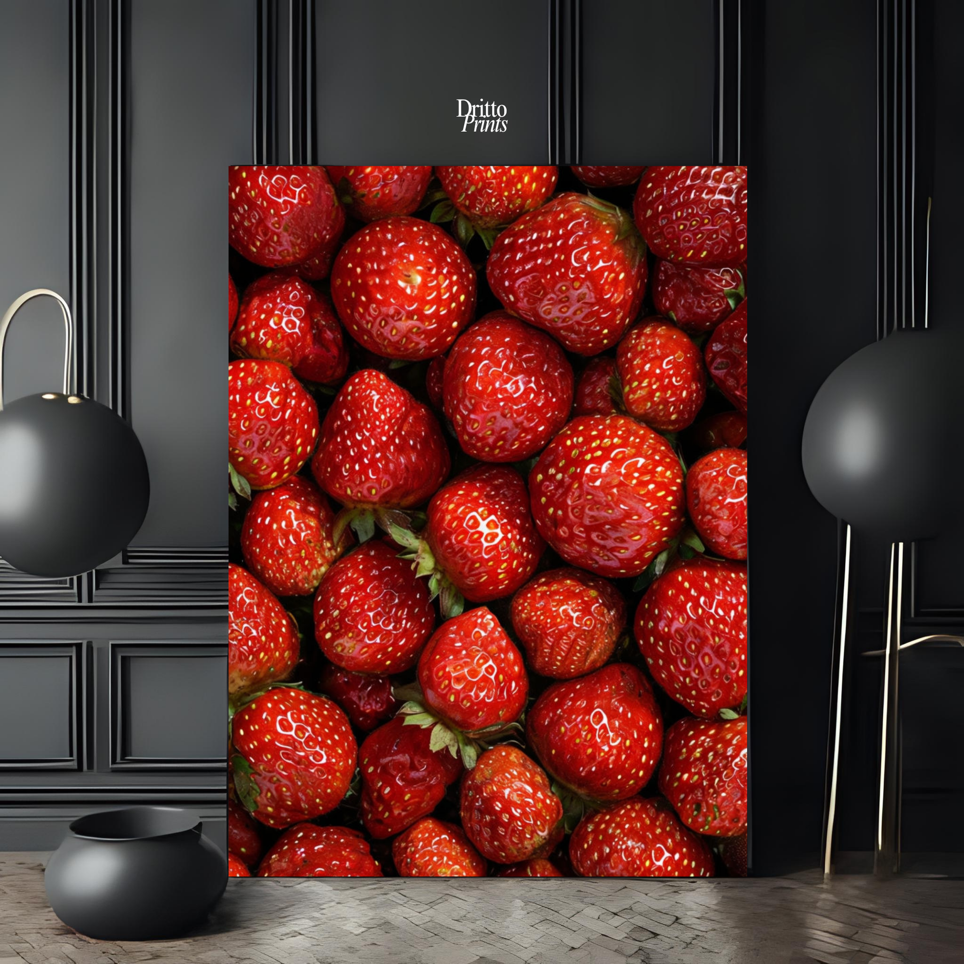 (PD5) The Strawberry Wall Taste of Summer - Poster