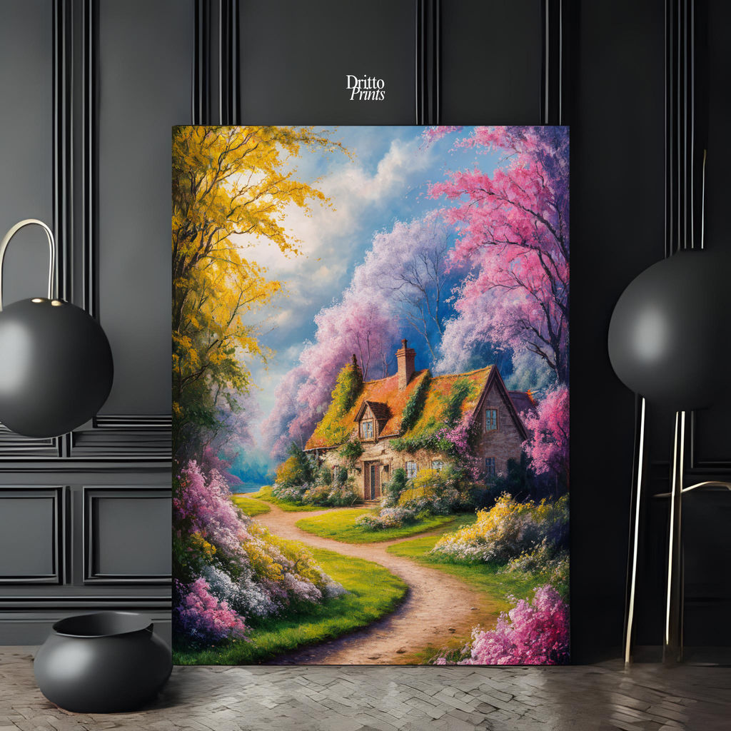 (CD2) Cottage in Bloom - Canvas