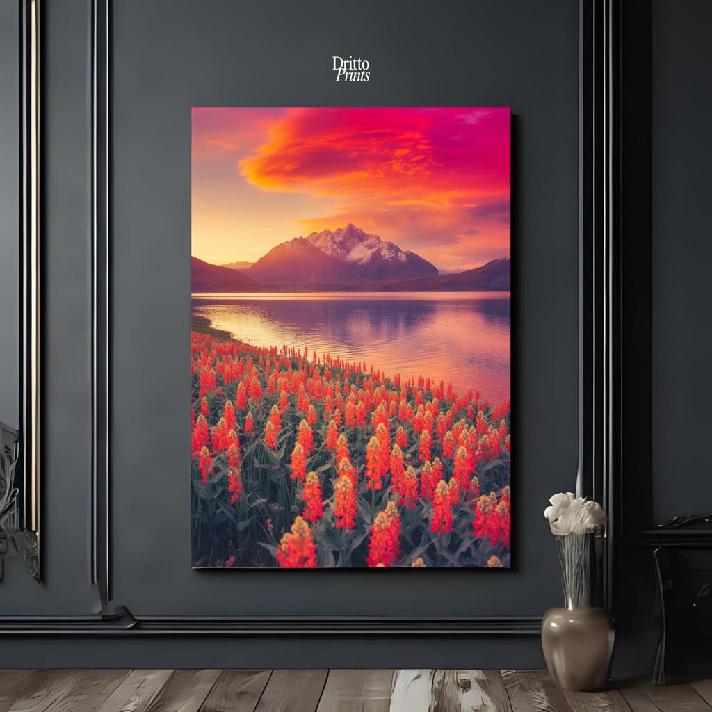 (CF3) Golden Hour Symphony - Framed canvas