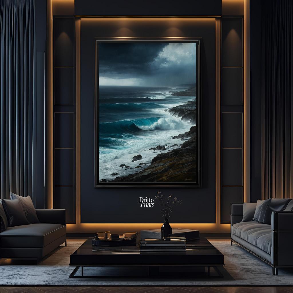 (FD17) Where the Rain Begins - Framed matte paper poster