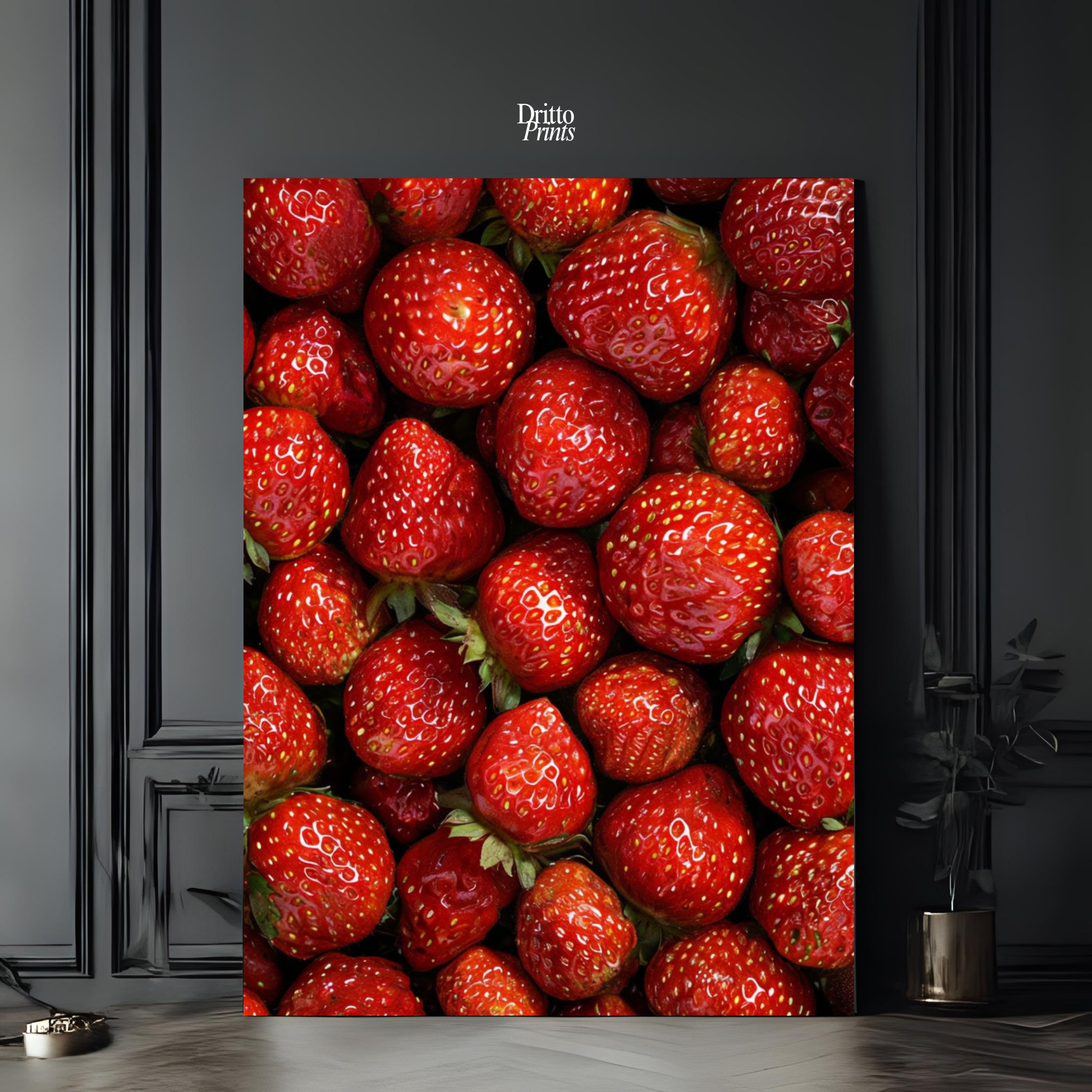 (PD5) The Strawberry Wall Taste of Summer - Poster