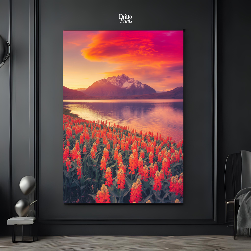 (CF3) Golden Hour Symphony - Framed canvas