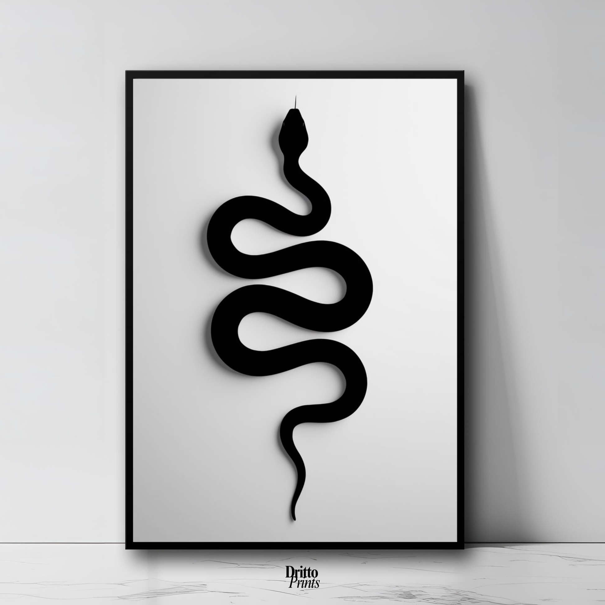 (FD34) Serpent Grace - Framed matte paper poster