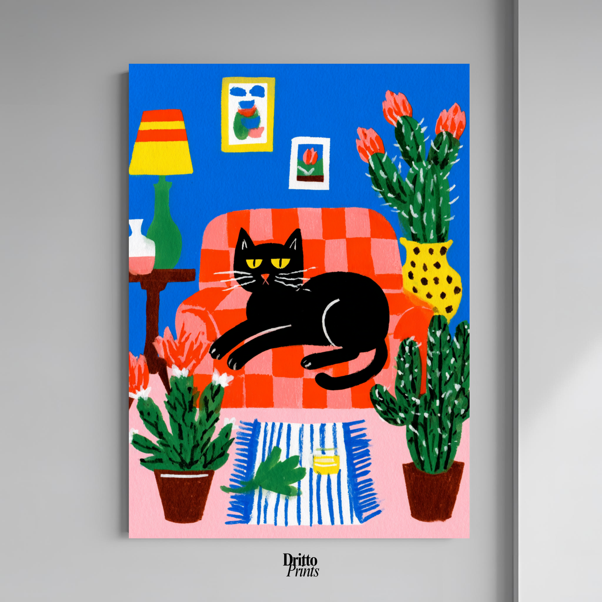 (PD32) Afternoon with the Cat - Poster