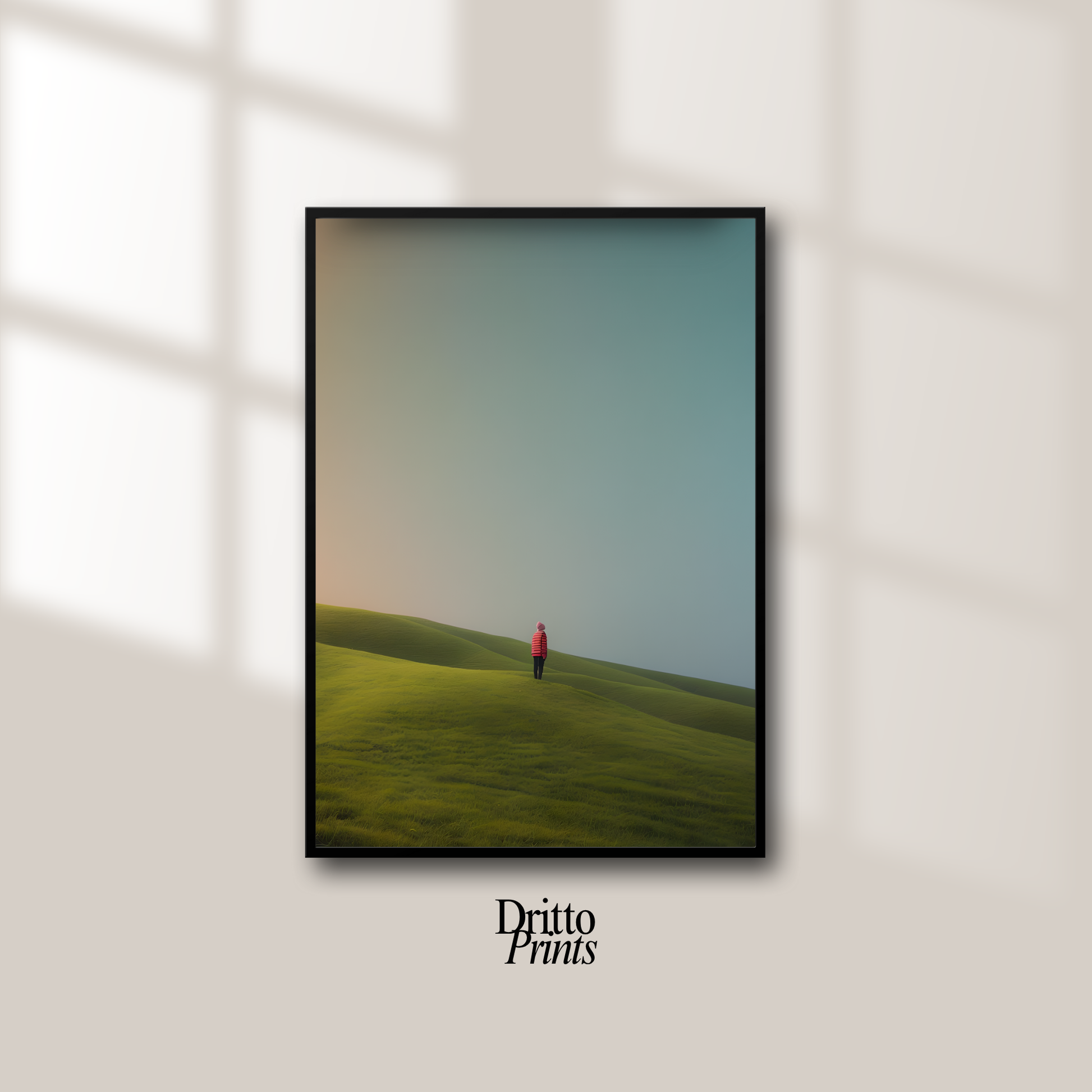 (FD2) - Alone with the Sky - Framed matte paper poster