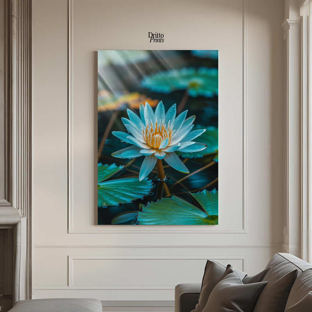 (CD5) Tranquil Water Lily - Canvas