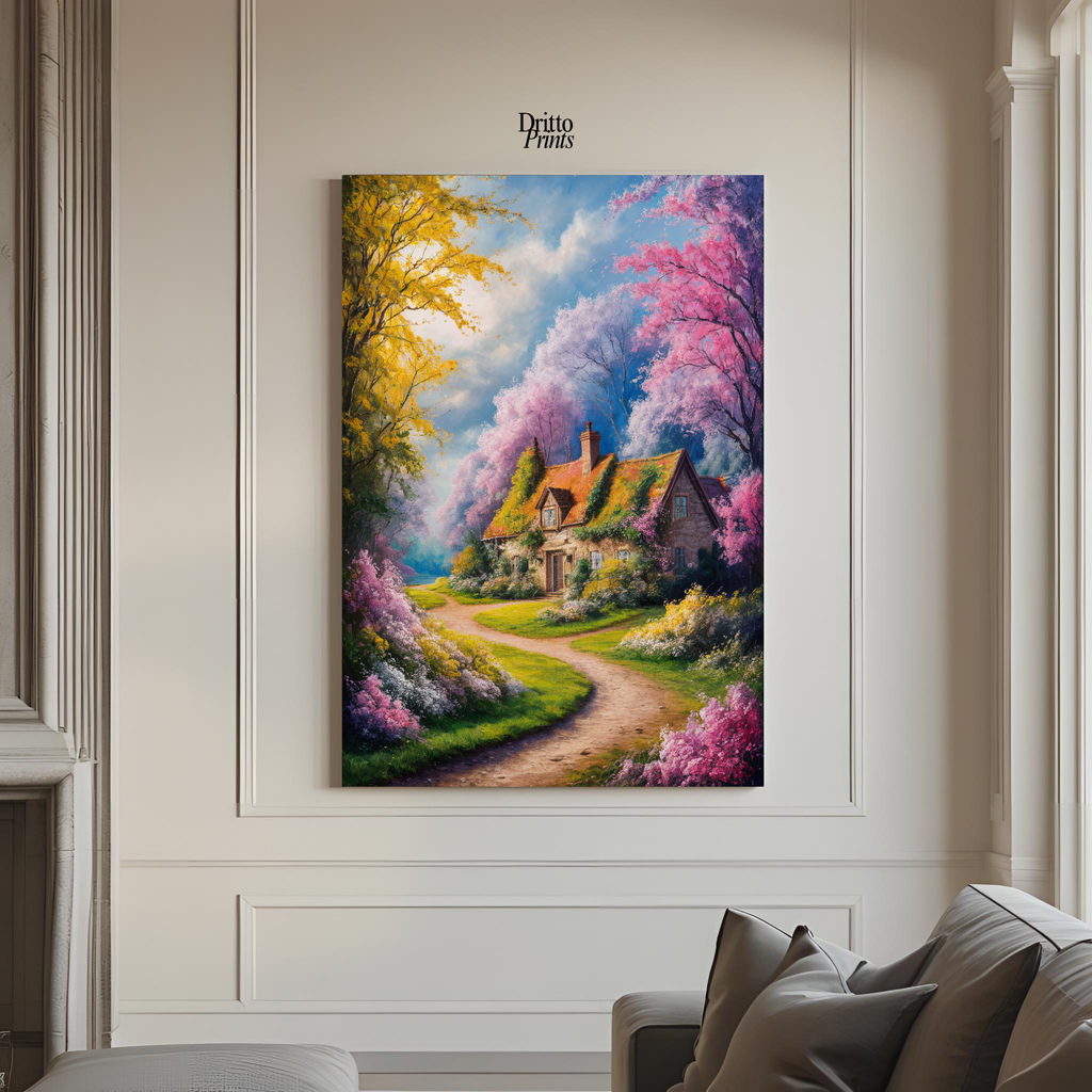 (CD2) Cottage in Bloom - Canvas