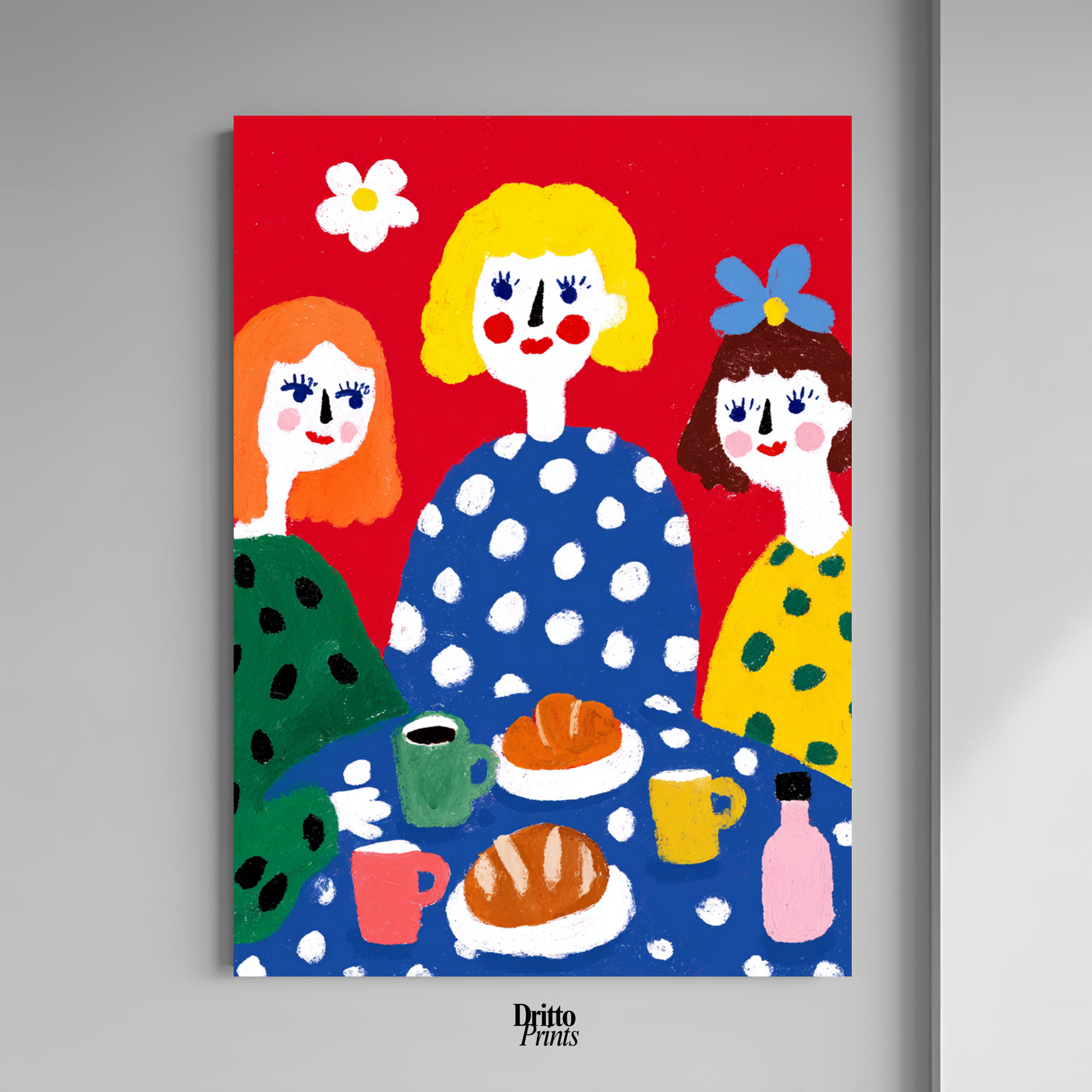 (PD45) Morning Notes – Vintage Iranian Breakfast Poster