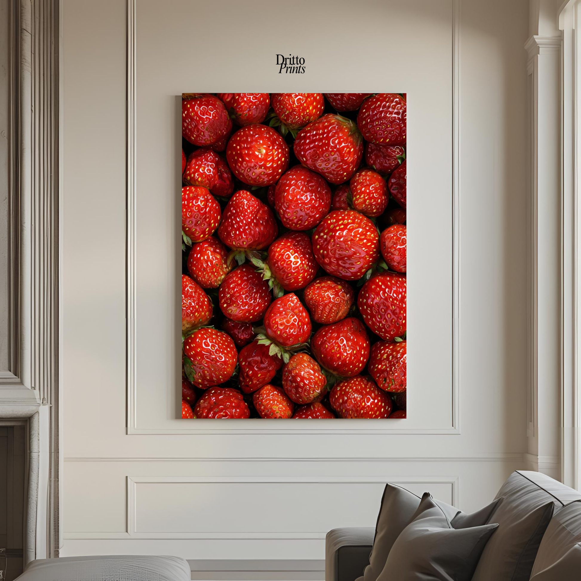 (PD5) The Strawberry Wall Taste of Summer - Poster