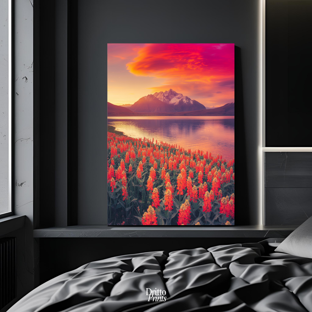 (CF3) Golden Hour Symphony - Framed canvas