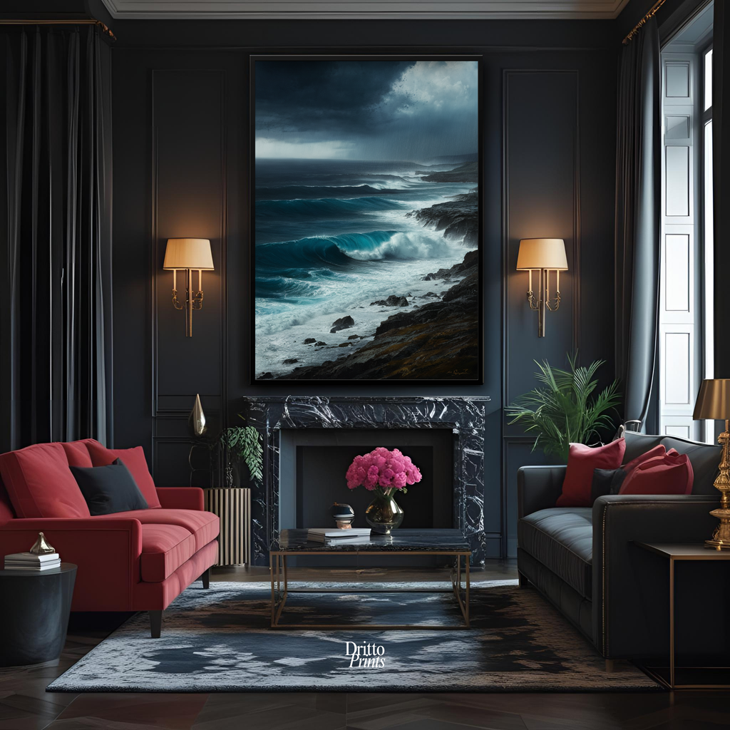 (FD17) Where the Rain Begins - Framed matte paper poster