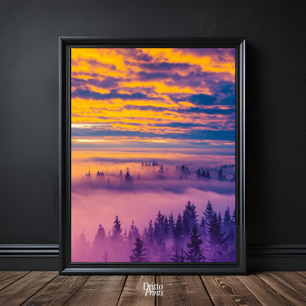 (FD13) Light Between Worlds - Framed matte paper poster