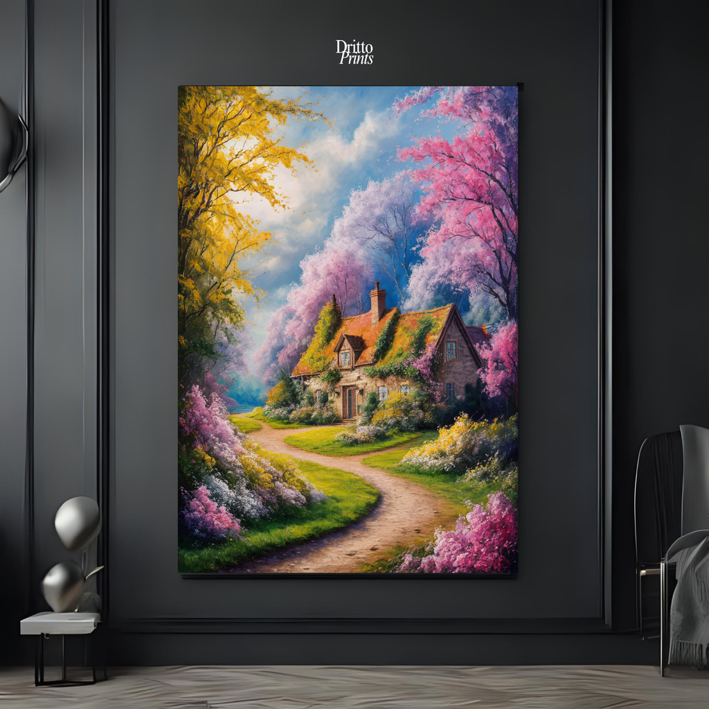 (CD2) Cottage in Bloom - Canvas