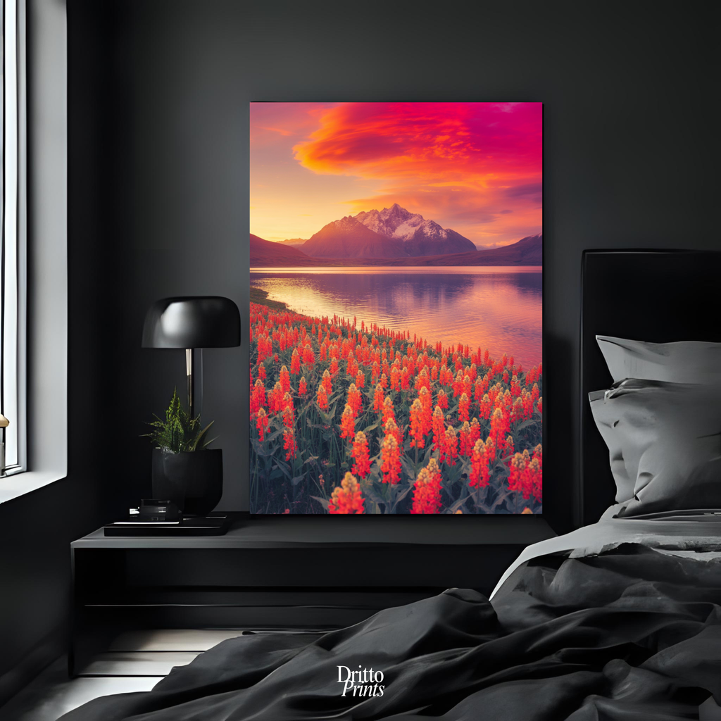 (CF3) Golden Hour Symphony - Framed canvas