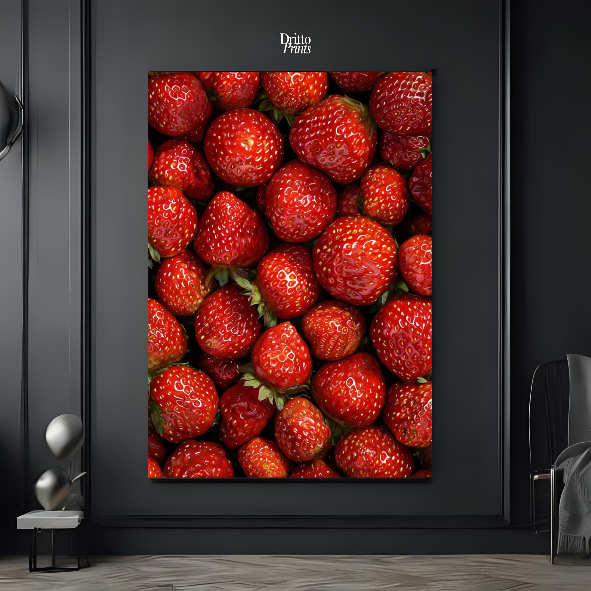 (PD5) The Strawberry Wall Taste of Summer - Poster