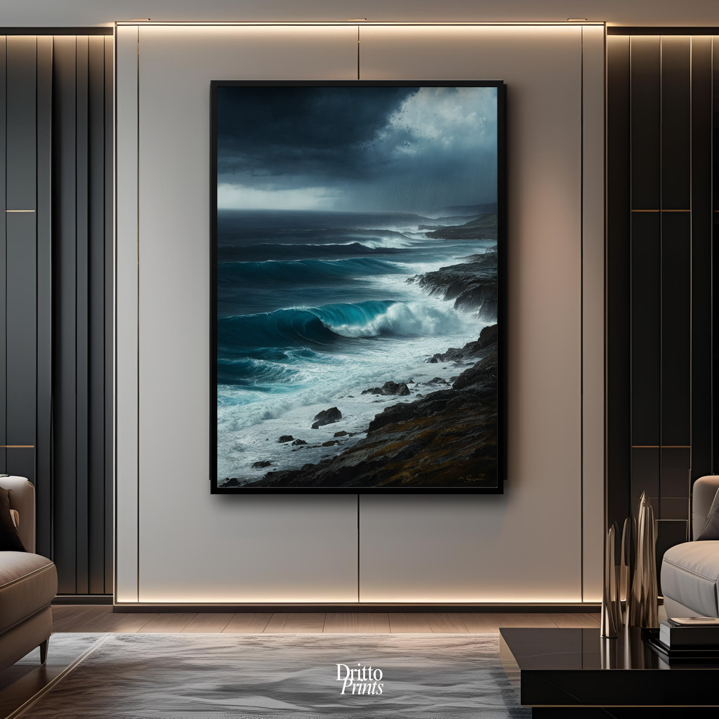 (FD17) Where the Rain Begins - Framed matte paper poster