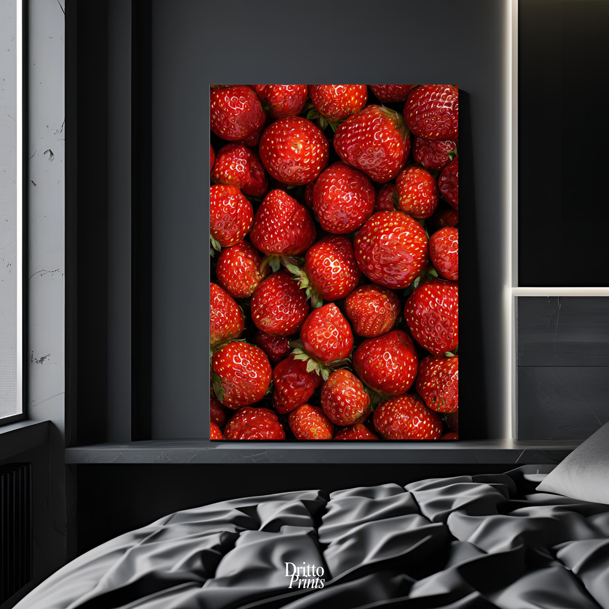 (PD5) The Strawberry Wall Taste of Summer - Poster