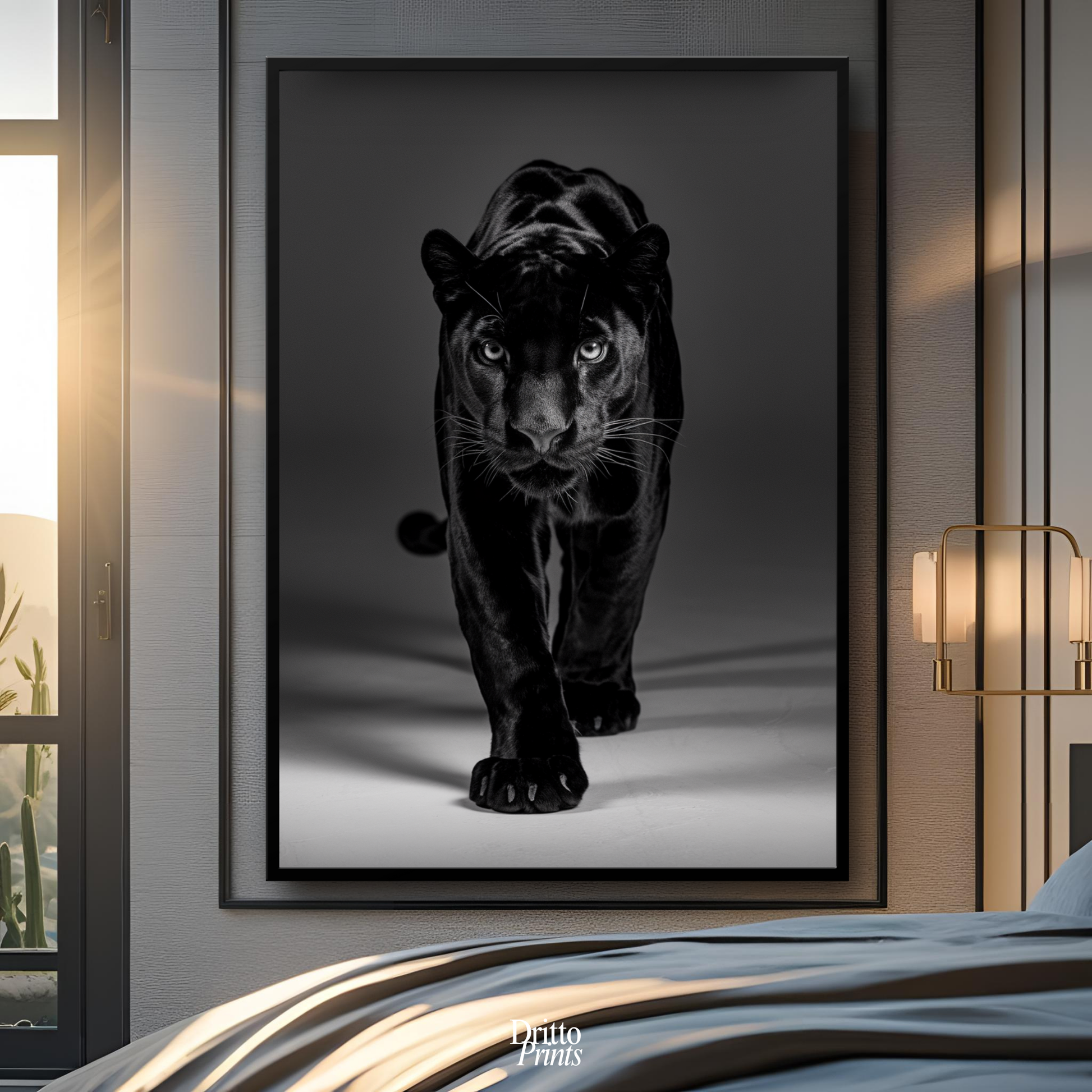 (FD7) Eyes of the Hunt - Framed matte paper poster