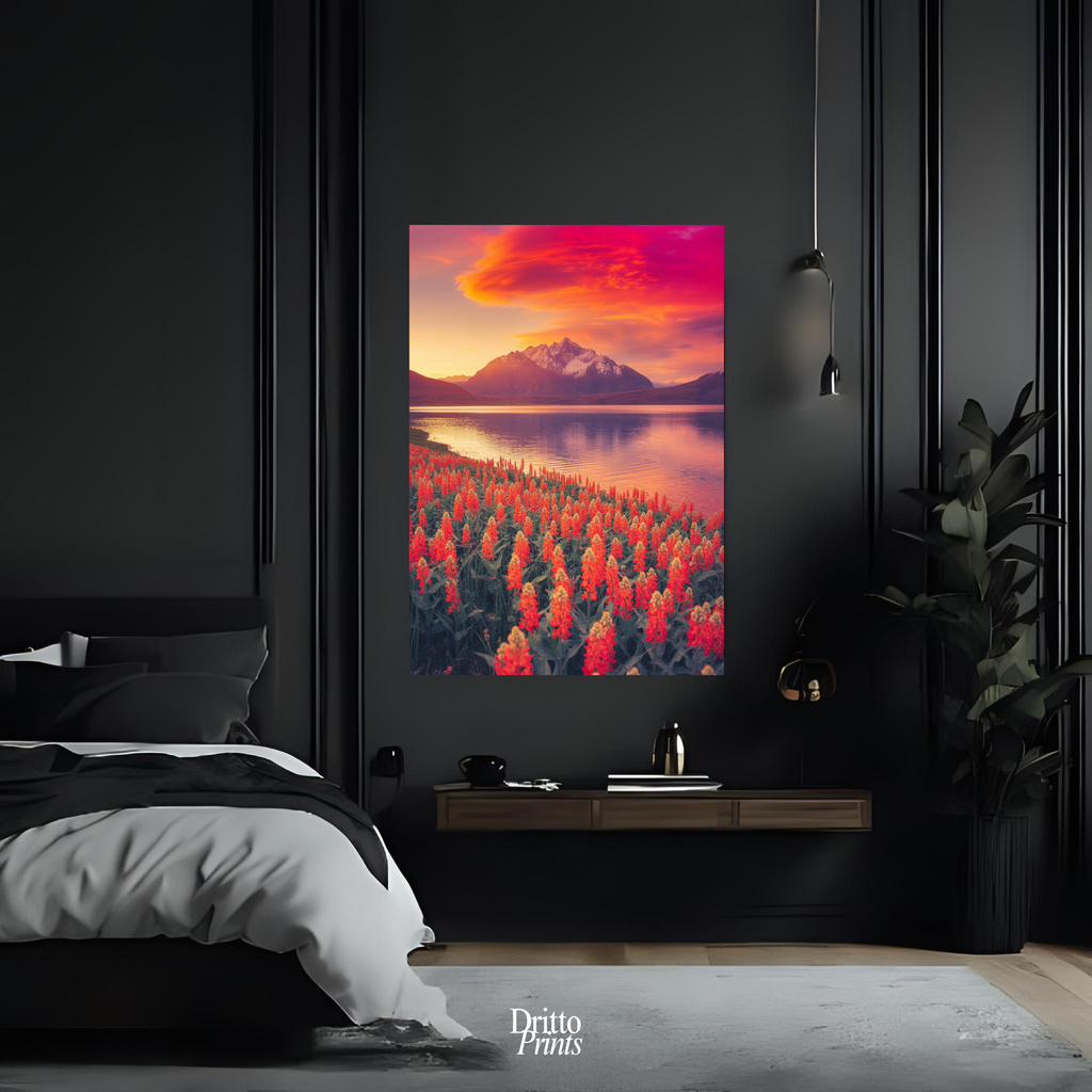 (CF3) Golden Hour Symphony - Framed canvas