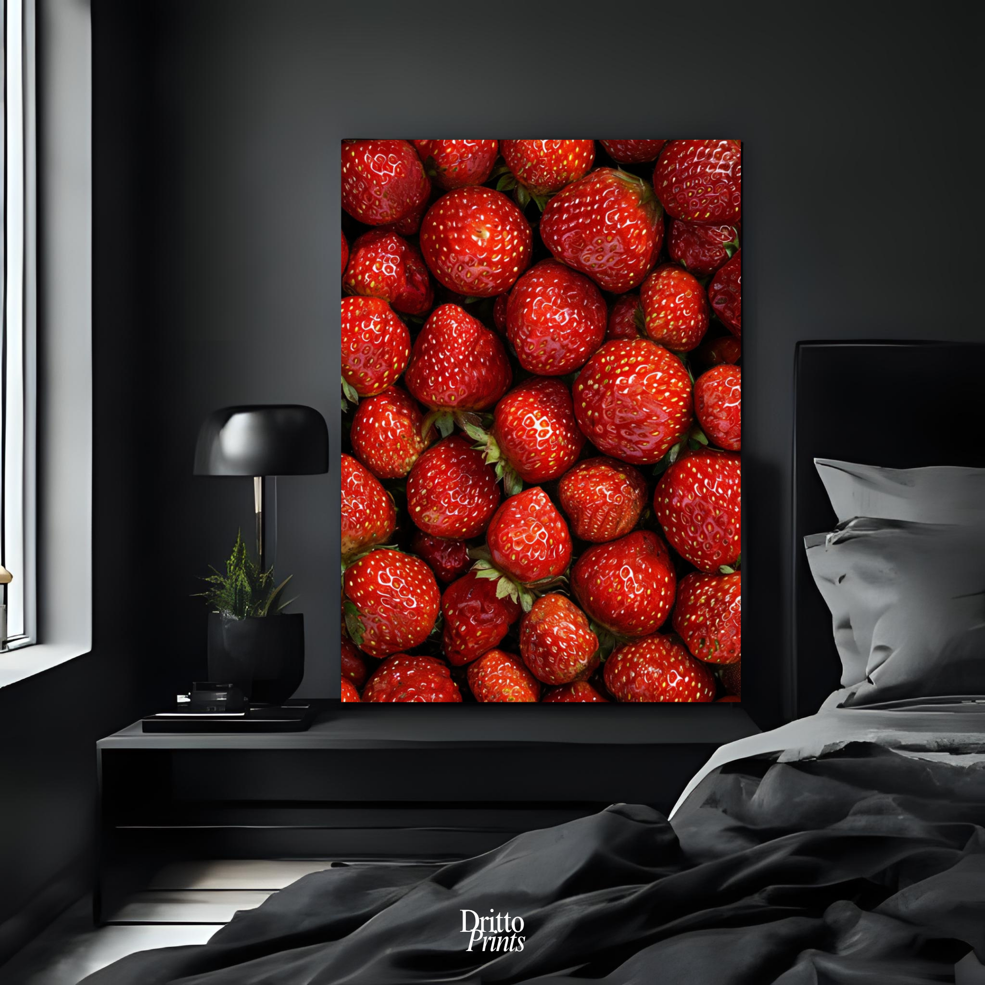 (PD5) The Strawberry Wall Taste of Summer - Poster