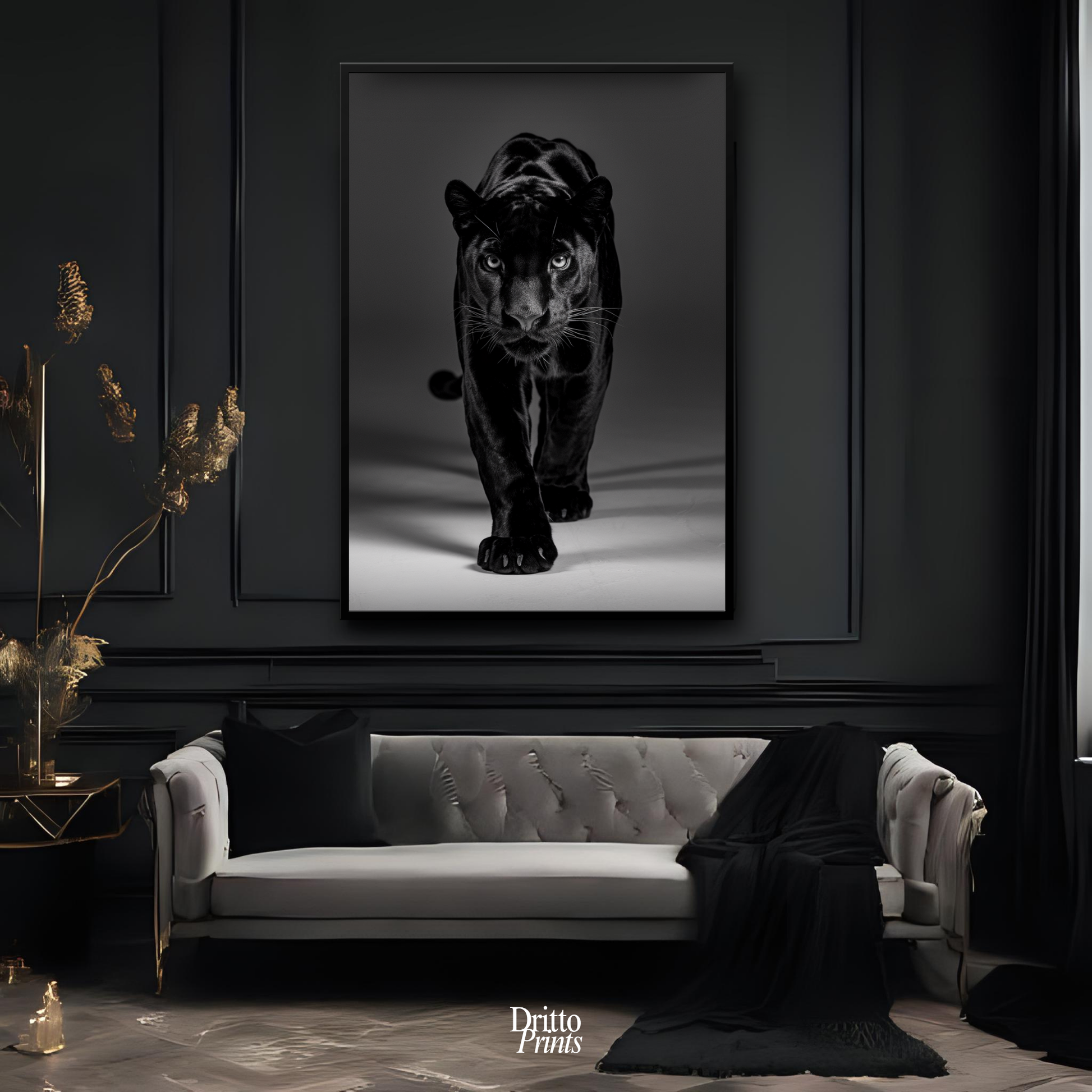 (FD7) Eyes of the Hunt - Framed matte paper poster