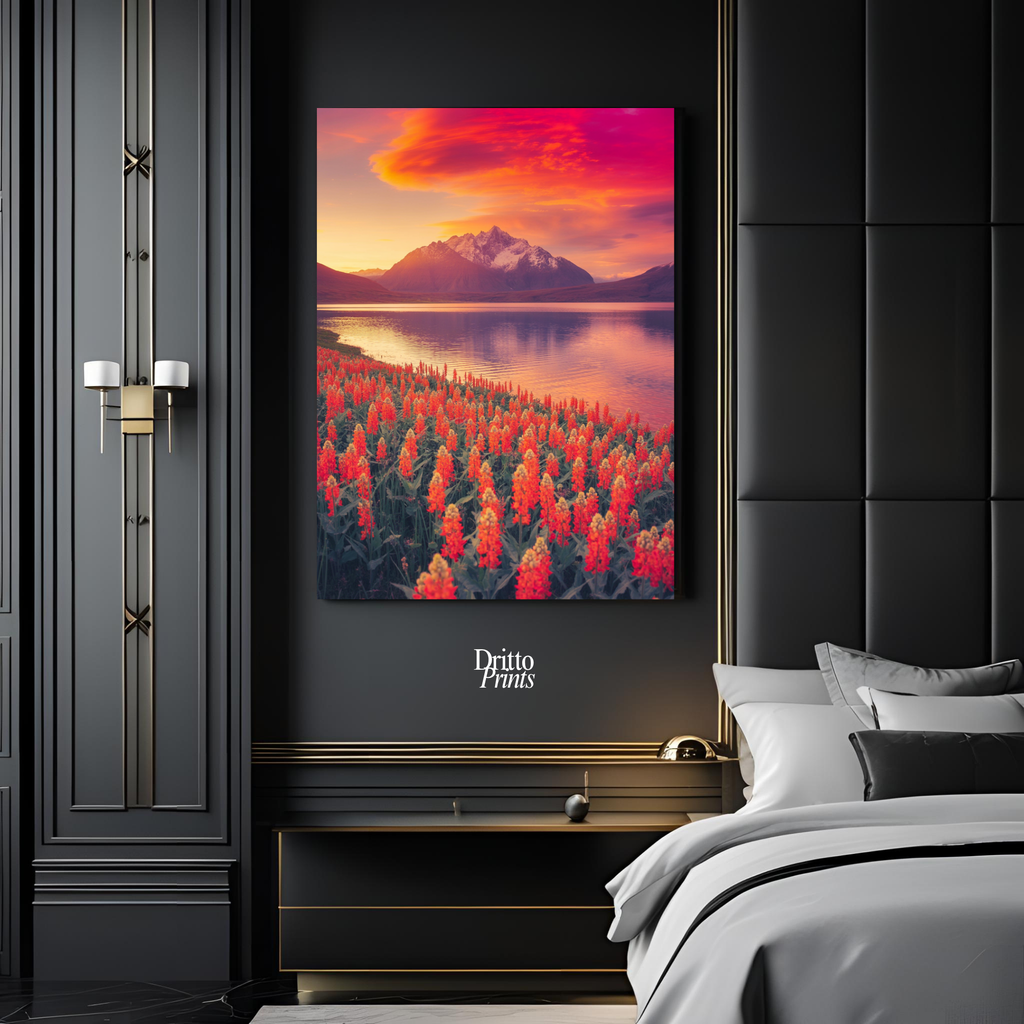 (CF3) Golden Hour Symphony - Framed canvas