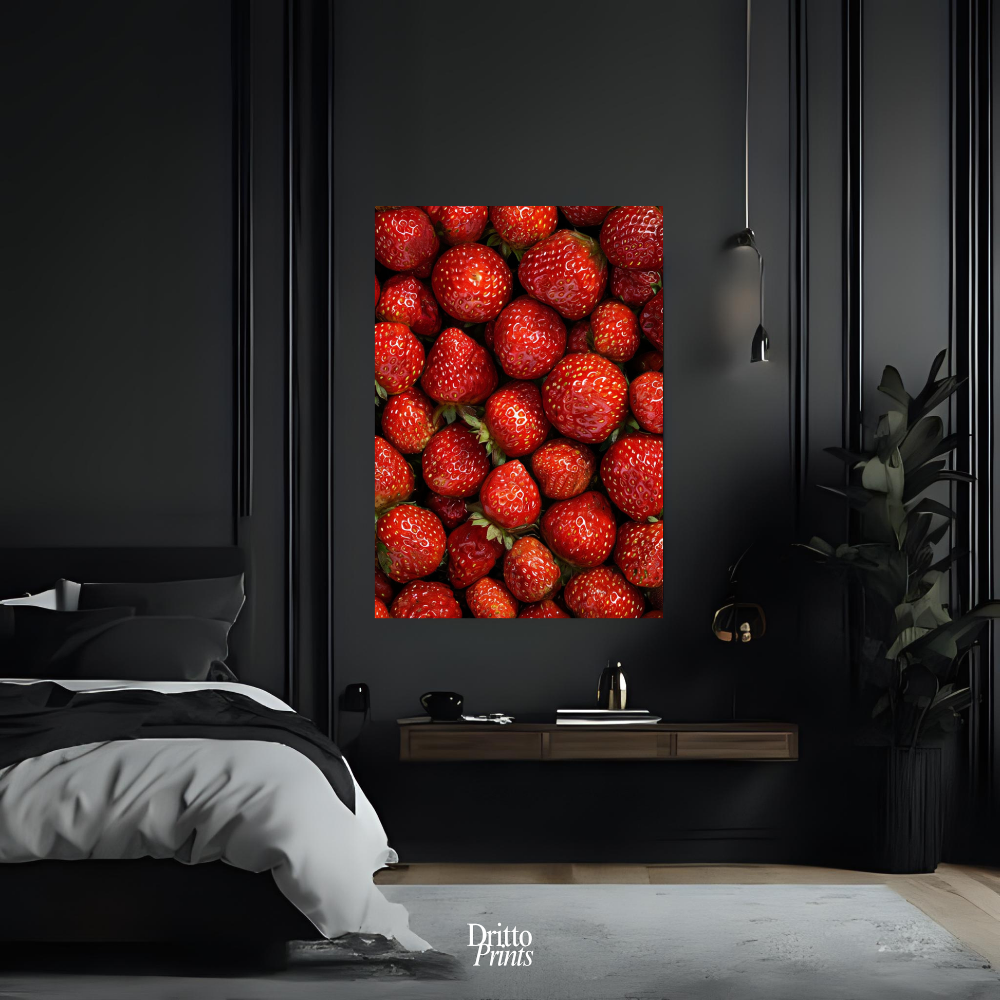 (PD5) The Strawberry Wall Taste of Summer - Poster