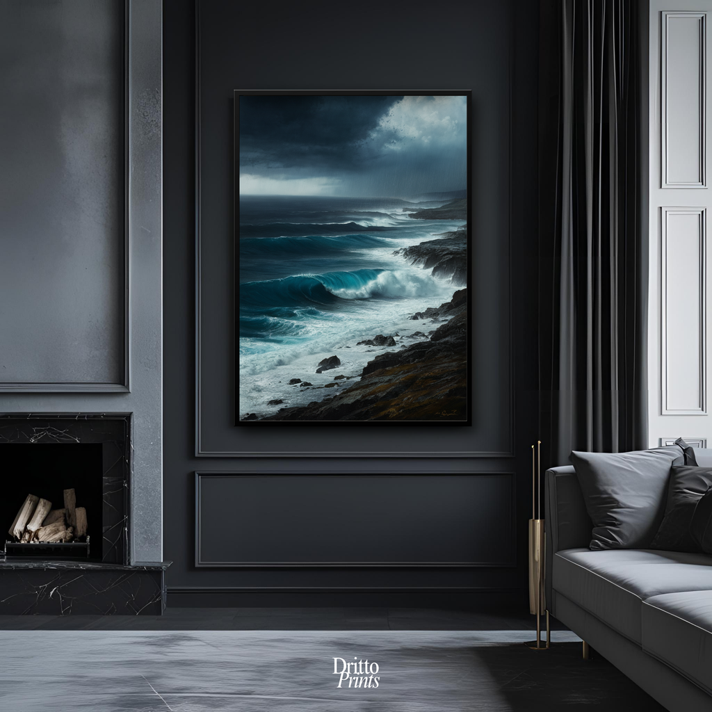 (FD17) Where the Rain Begins - Framed matte paper poster