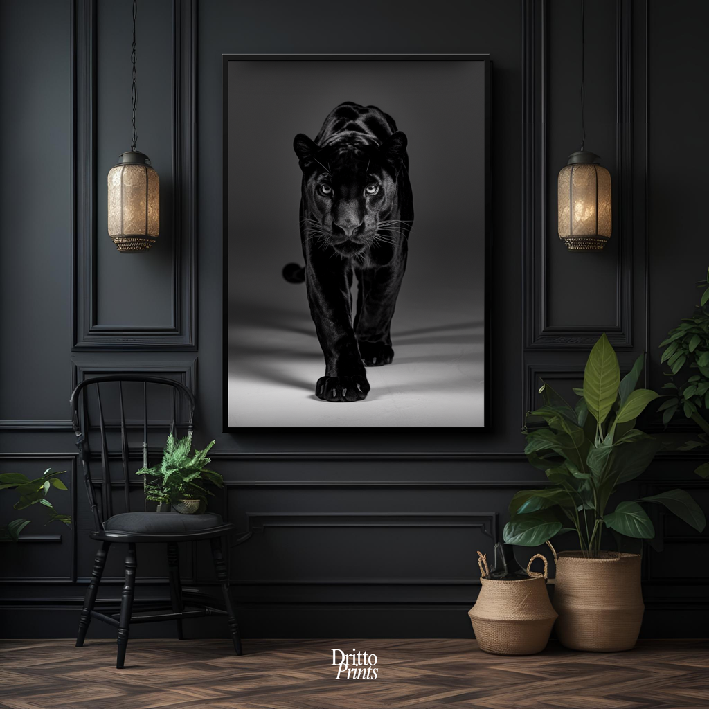 (FD7) Eyes of the Hunt - Framed matte paper poster