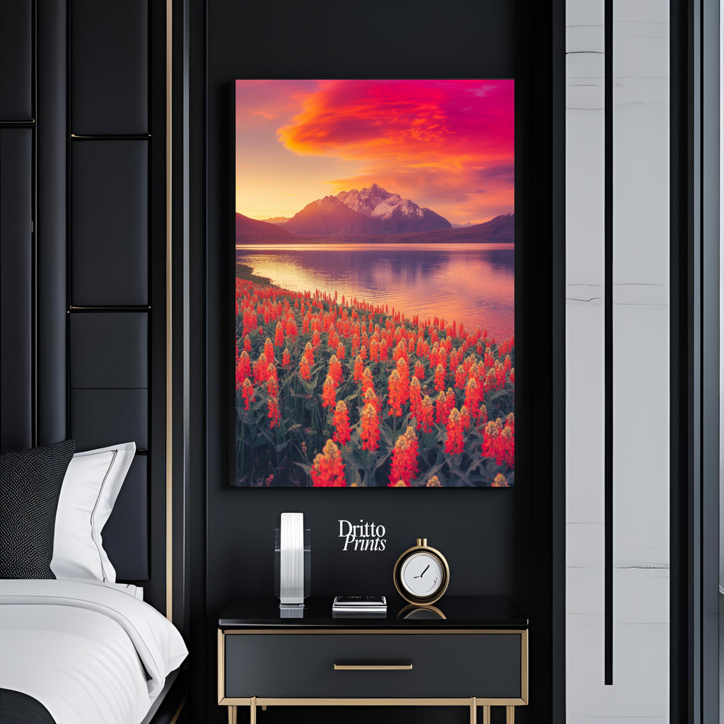 (CF3) Golden Hour Symphony - Framed canvas