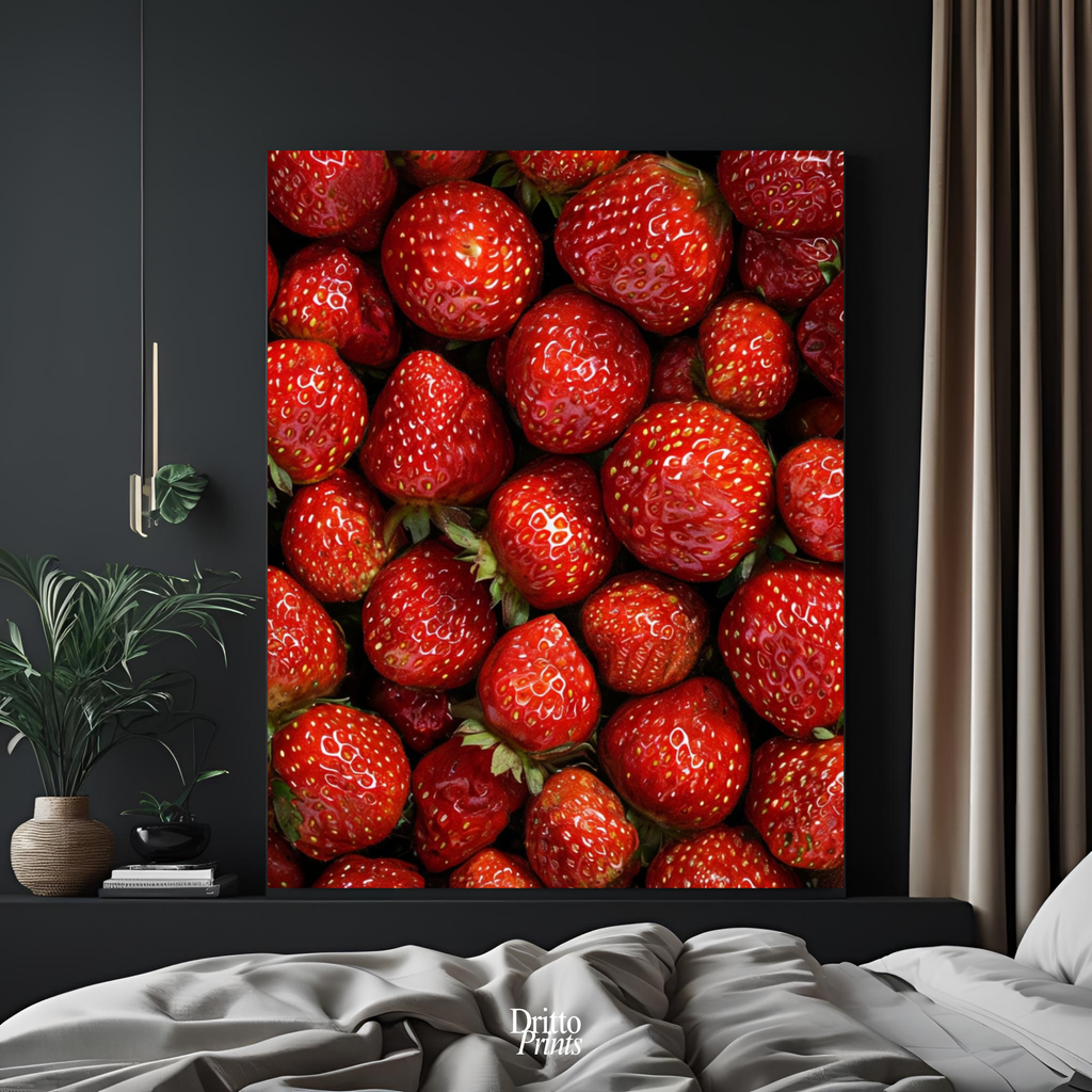 (PD5) The Strawberry Wall Taste of Summer - Poster