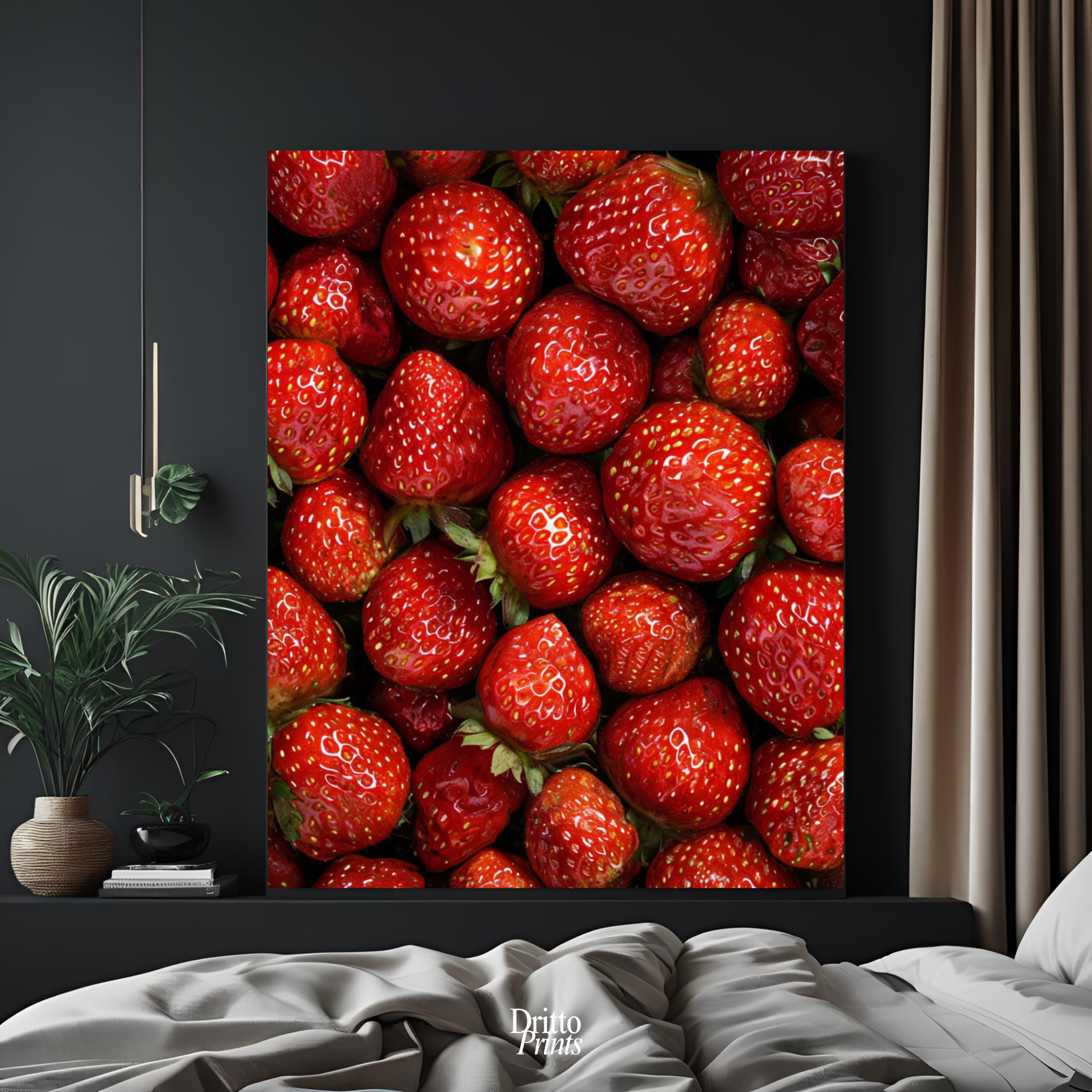 (PD5) The Strawberry Wall Taste of Summer - Poster
